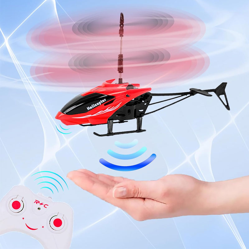 Avion Jouet Pour Enfants Avec Lumières LED JYX8078-R - Rouge - Image 2