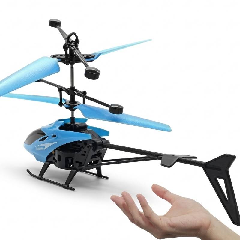 Avion Jouet Pour Enfants Avec Lumières LED JYX8078-B - Bleu - Image 2