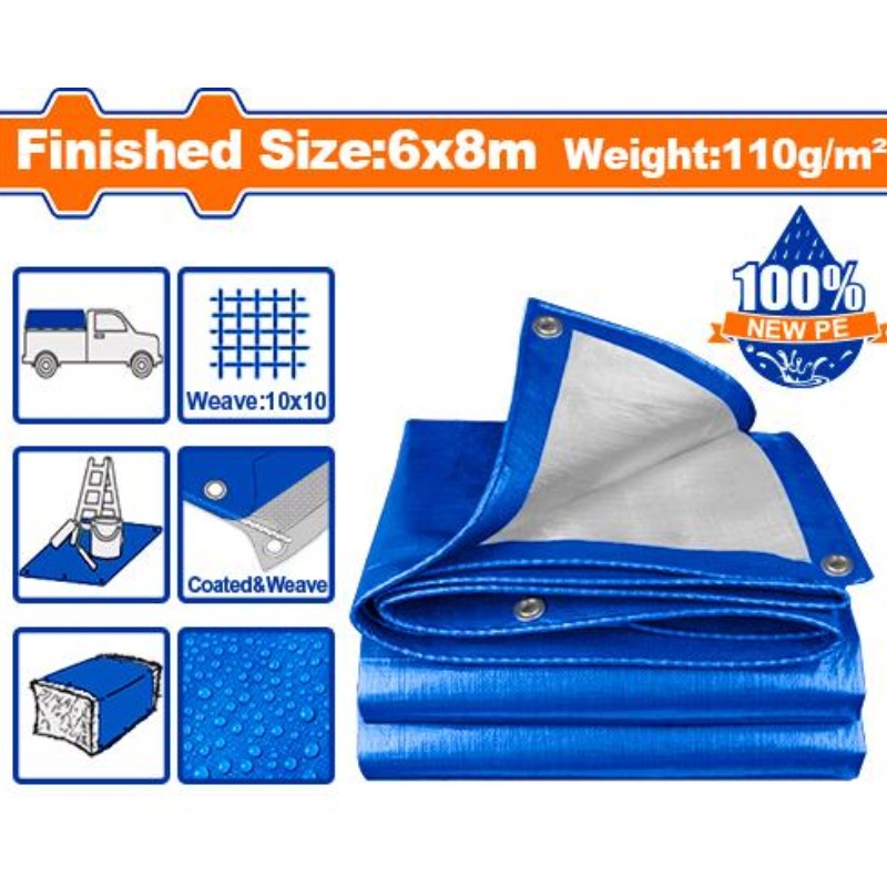 BACHE DE PROTECTION WADFOW 6*8M - Blue - Image 2