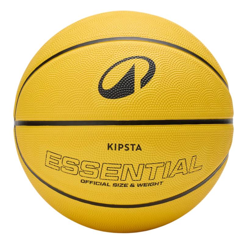 Ballon de basketball KIPSTA ESSENTIAL R100 taille 5 - Jaune - Image 3