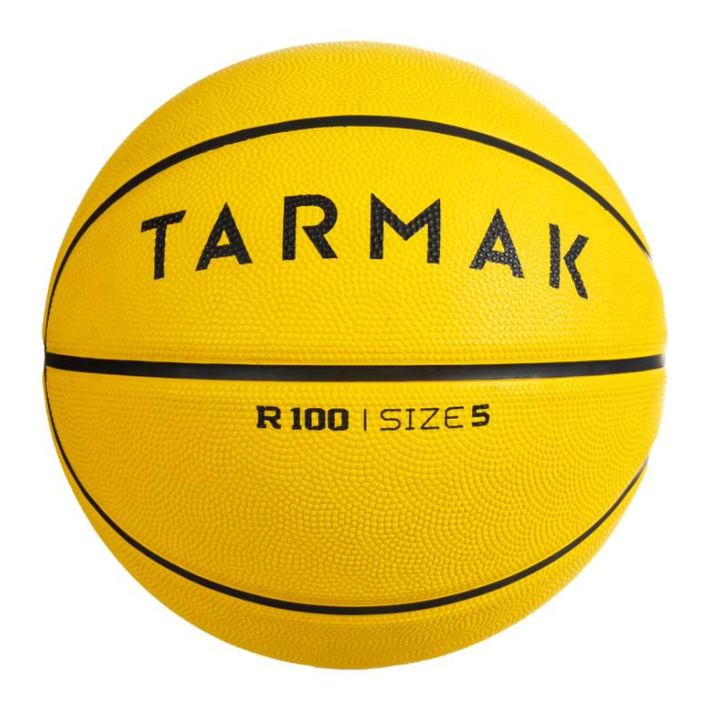 Ballon de basketball KIPSTA ESSENTIAL R100 taille 5 - Jaune