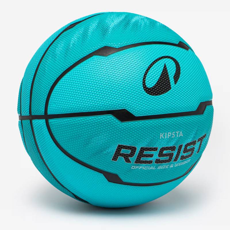 Ballon de basketball KIPSTA RESIST R500 taille 6 - Turquoise - Image 2