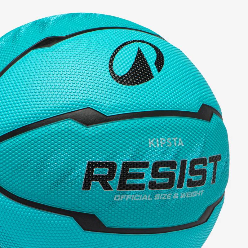 Ballon de basketball KIPSTA RESIST R500 taille 6 - Turquoise - Image 4