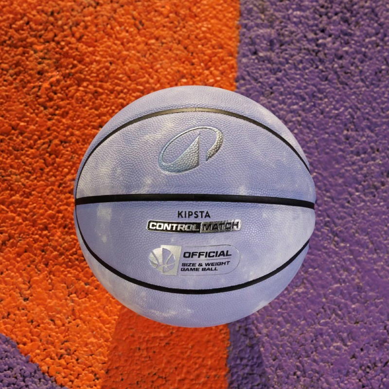Ballon De Basketball KIPSTA Taille 6 CONTROL MATCH BT500 - Violet - Image 6
