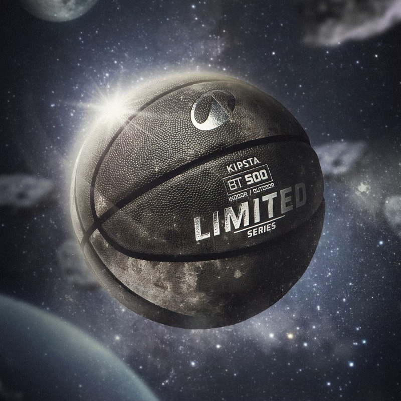 Ballon De Basketball KIPSTA Taille 7 CONTROL MATCH BT500 - Gris  - Image 7