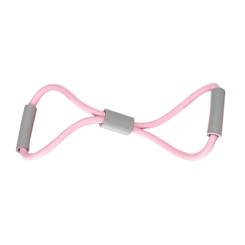 Bande Élastique De Tirage En Forme De 8 - Rose&Gris - Image 2