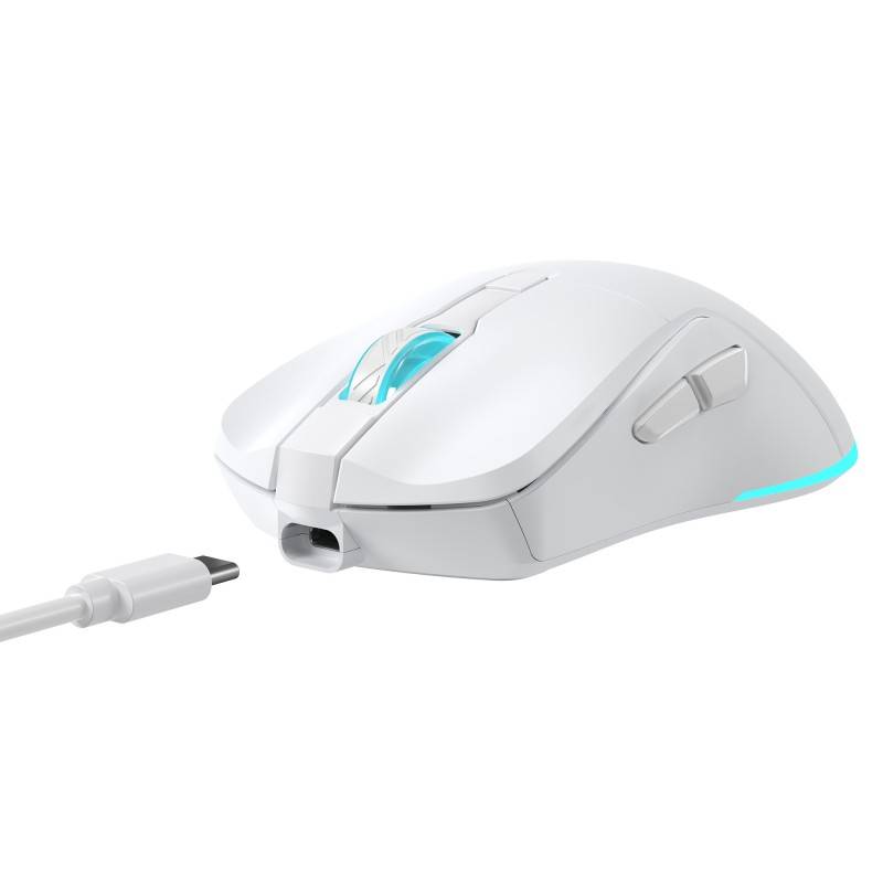 Souris BARACUDA sans fil Turtle 3200dpi Blanc - BGM-122W - Image 4