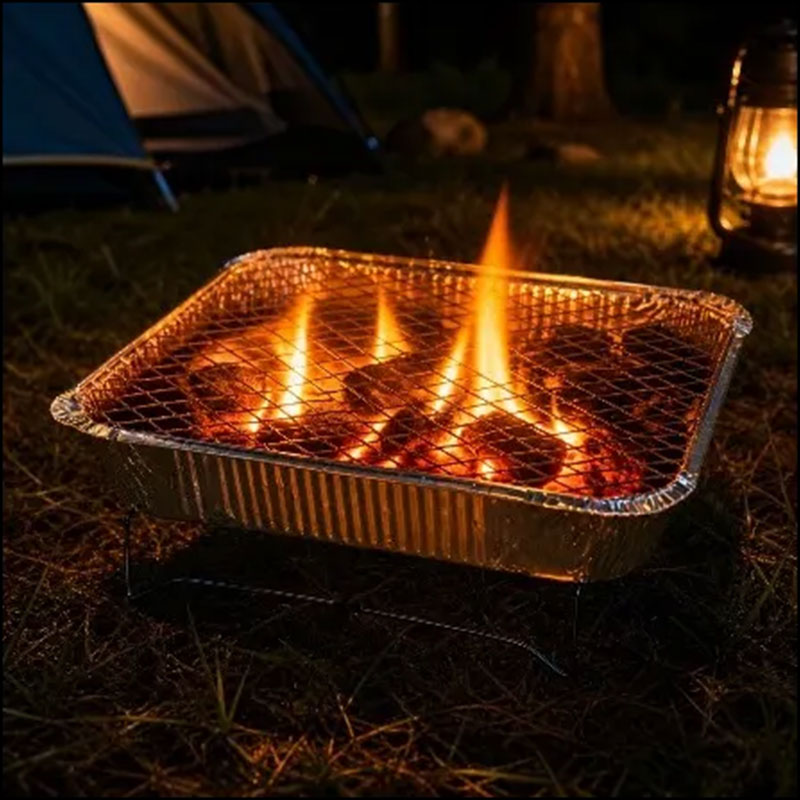 Barbecue Jetable au Charbon de bois 30 x 25 cm - Image 2