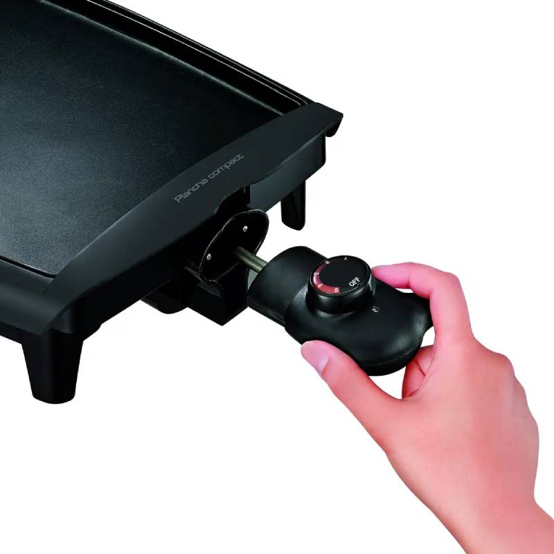 Barbecue Électrique TEFAL Plancha Compact CB500512 1800W - Noir - Image 3