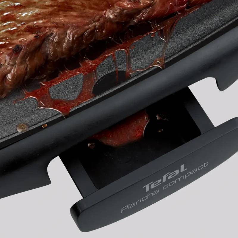 Barbecue Électrique TEFAL Plancha Compact CB500512 1800W - Noir - Image 5