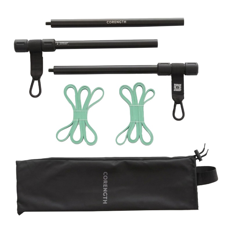 Barre De Musculation Nomade Avec 2 Élastiques 10kg - 5416979