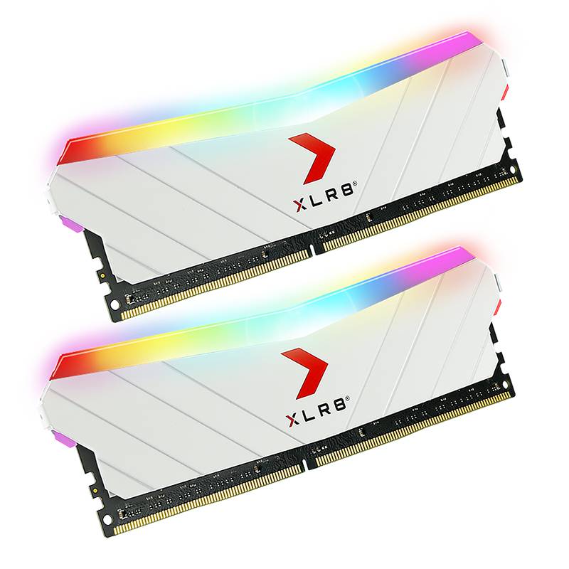 Barrette Mémoire PNY XLR8 Gaming RGB 16Go DDR4 3600 MHz - Blanc - Image 2