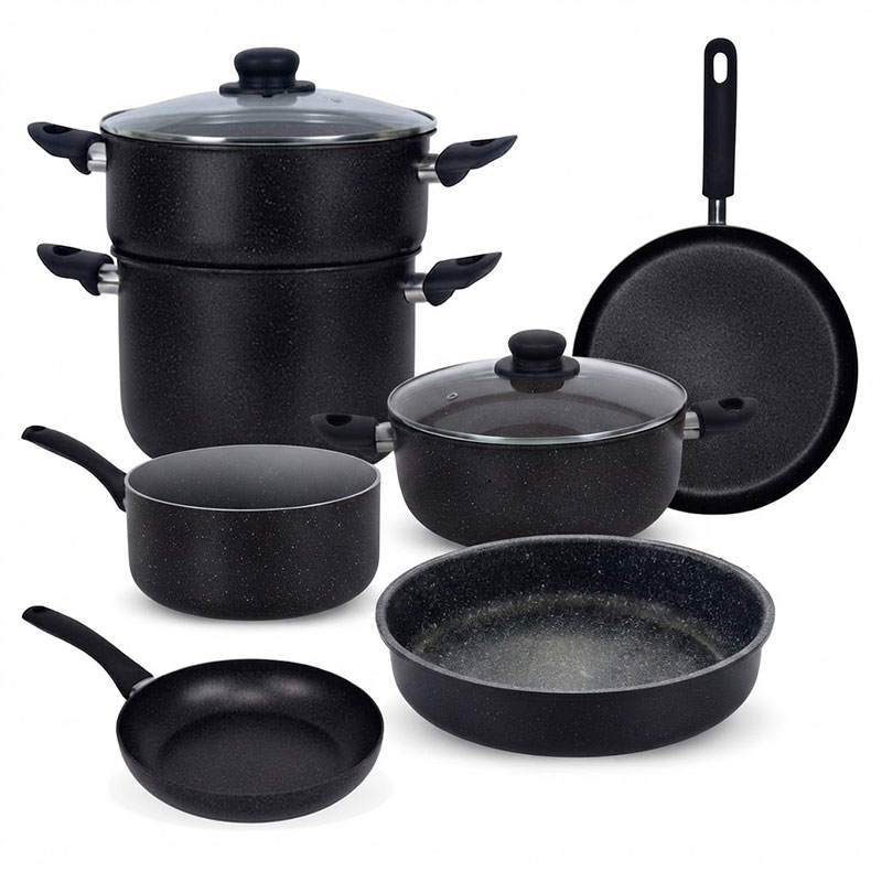 Pack COOK'ART By Gusto De 9 Pièces - Noir
