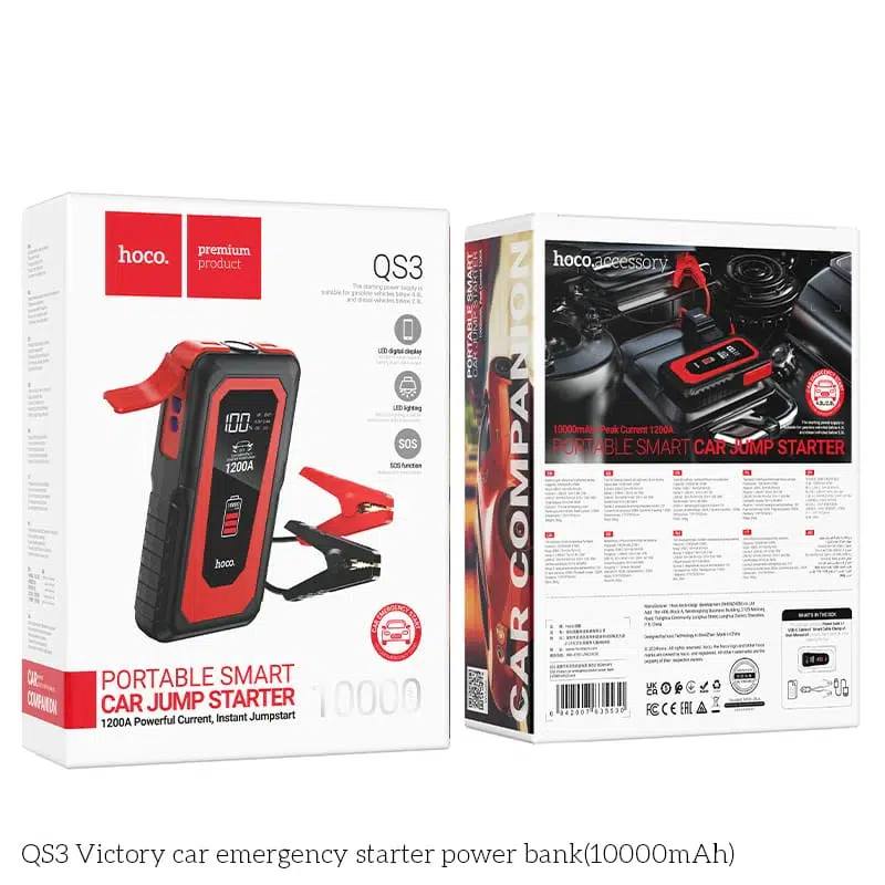 Batterie de démarrage Voiture Hoco QS3 Spring Jump Starter 10000mAh - Image 6