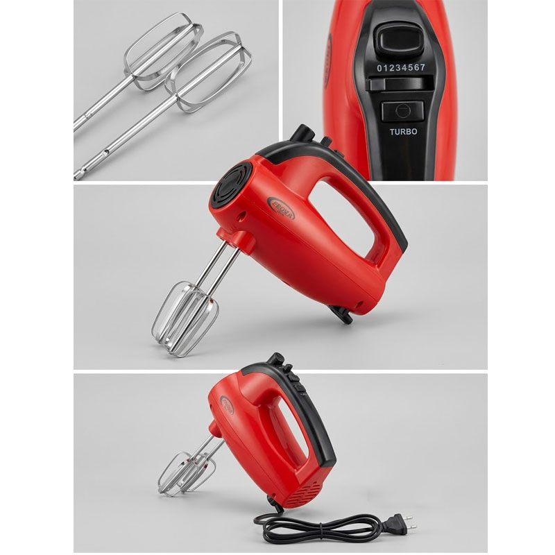 Batteur À Main PROVA PE-6707 150 Watts - Rouge - Image 2