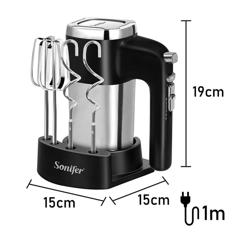Batteur à Main Électrique SONIFER SF-7023 500W - Noir - Image 2