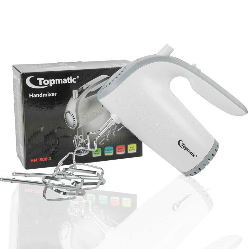 Batteur À Main TOPMATIC HM-300 250W - Blanc - Image 2
