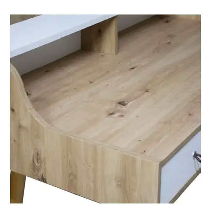 Bureau Informatique SOTUFAB Scandinave - Blanc&Beige (BI0139) - Image 2