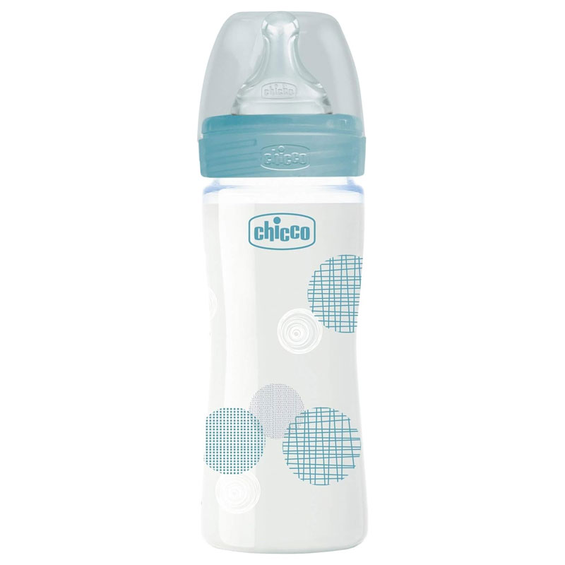 Biberon CHICCO Anti-Coliques Bleu- 240ml - Image 2
