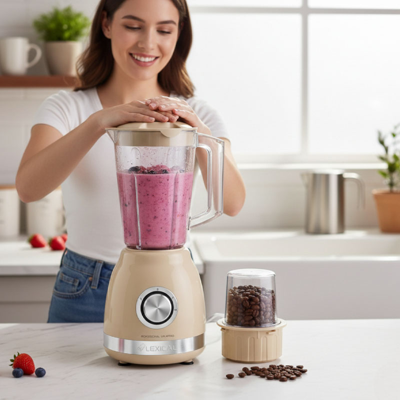 Blender 2EN1 LEXICAL LBL-1522-7-V 500W 1.8 Litres - Vert - Image 2