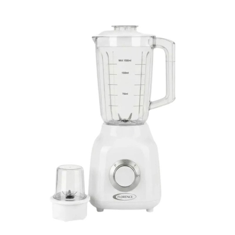Blender 2en1 FLORENCE R-2822 1000W 1.5L Avec Moulin - Blanc