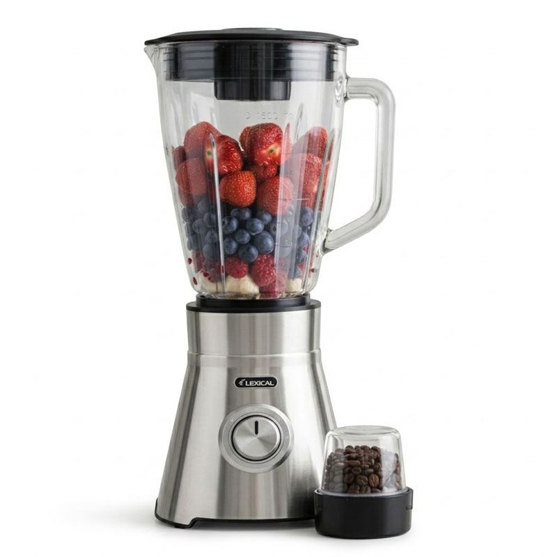Blender LEXICAL LBL-1545 1000W 1.5L Avec Moulin - Inox, Photo boutique MyTek chez MyTek