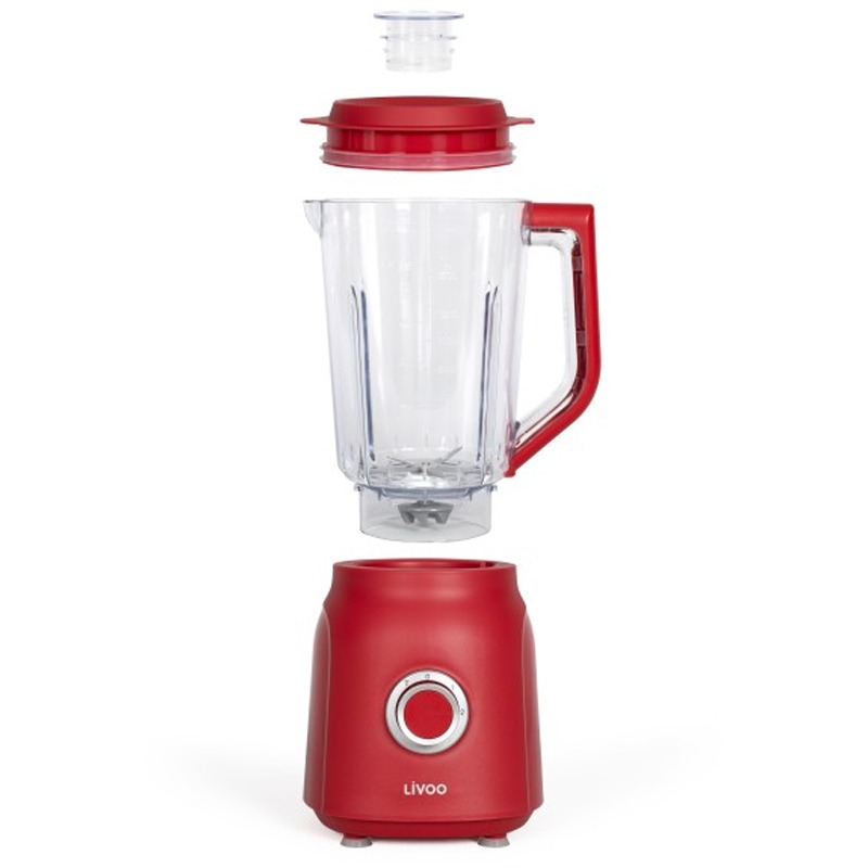 Blender LIVOO DOP242R 600W 1.5 Litres - Rouge - Image 2