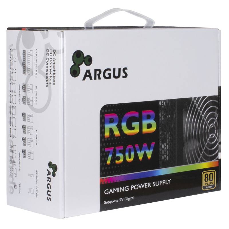 Bloc d'alimentation ARGUS Gamer RGB-750W CM II - Image 2