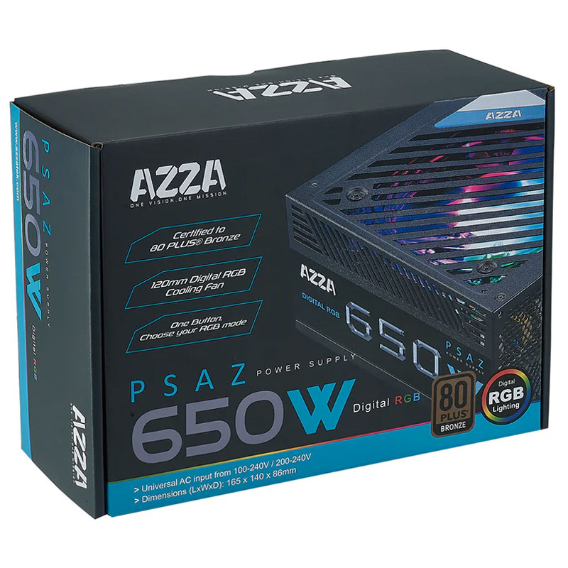 Bloc D'alimentation AZZA PSAZ 650W 80+Bronze ARGB - Image 3
