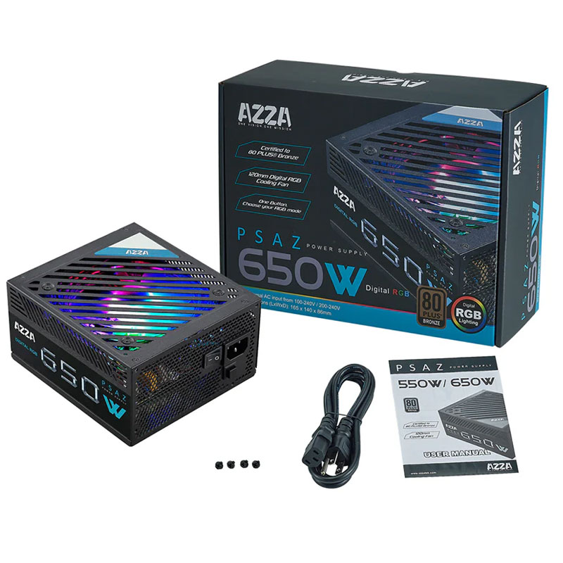 Bloc D'alimentation AZZA PSAZ 650W 80+Bronze ARGB - Image 4