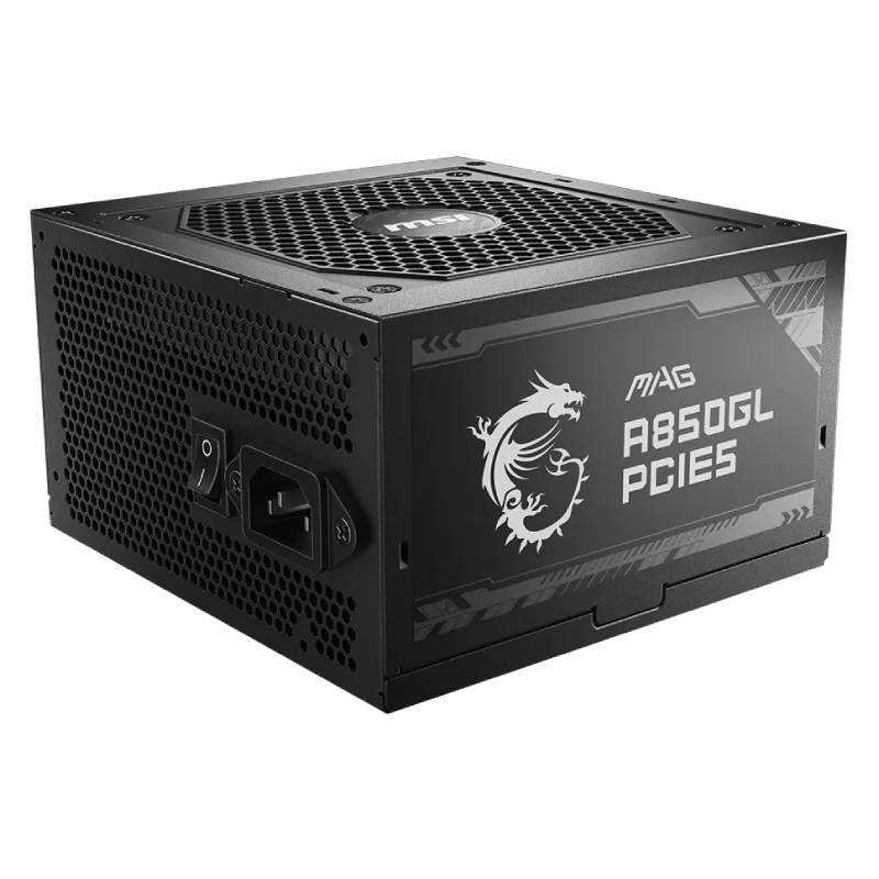Bloc D'Alimentation Gamer MSI MAG A850GL PCIE5 80+ Gold Full Modulaire