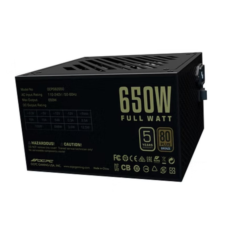 Bloc D'Alimentation OCPC BZ650 650W Bronze 80+ - Image 4