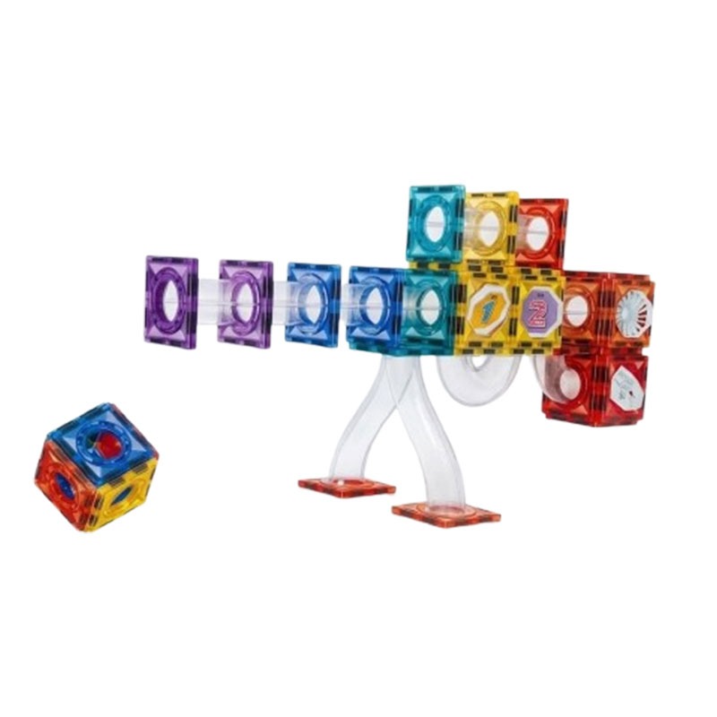 Bloc de Construction Magnétique pour Enfant 65 pièces