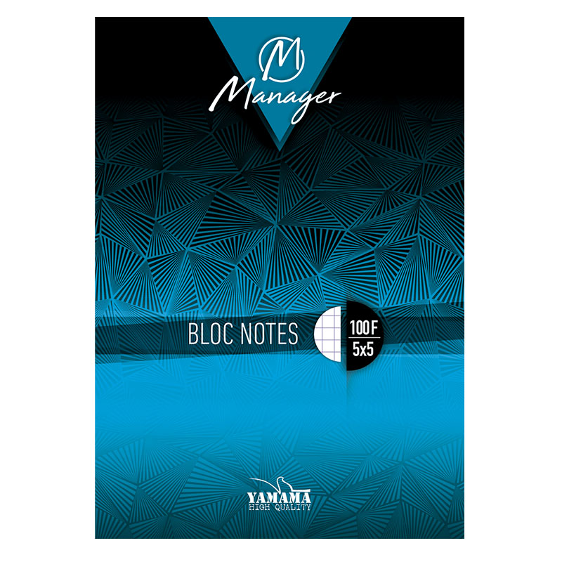 Bloc Note YAMAMA Manager A4 100 feuilles GM 5/5 80g 