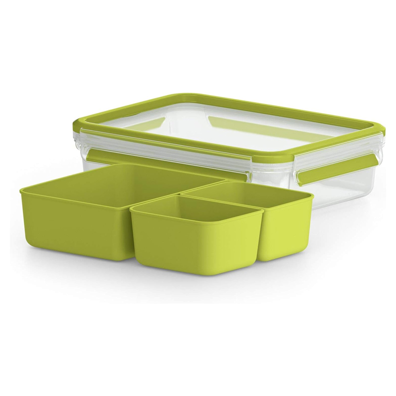 Boîte Snack TEFAL Masterseal To Go De 3 Compartiments - Vert - Image 2