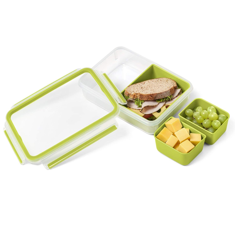 Boîte Snack TEFAL Masterseal To Go De 3 Compartiments - Vert - Image 3