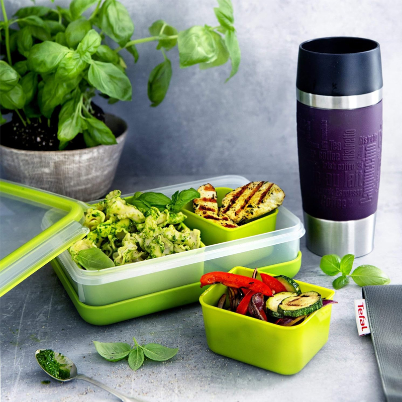Boîte Snack TEFAL Masterseal To Go De 3 Compartiments - Vert - Image 4