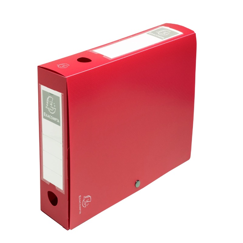 Boite D'archives EXACOMPTA A4 PP Dos60 - Rouge