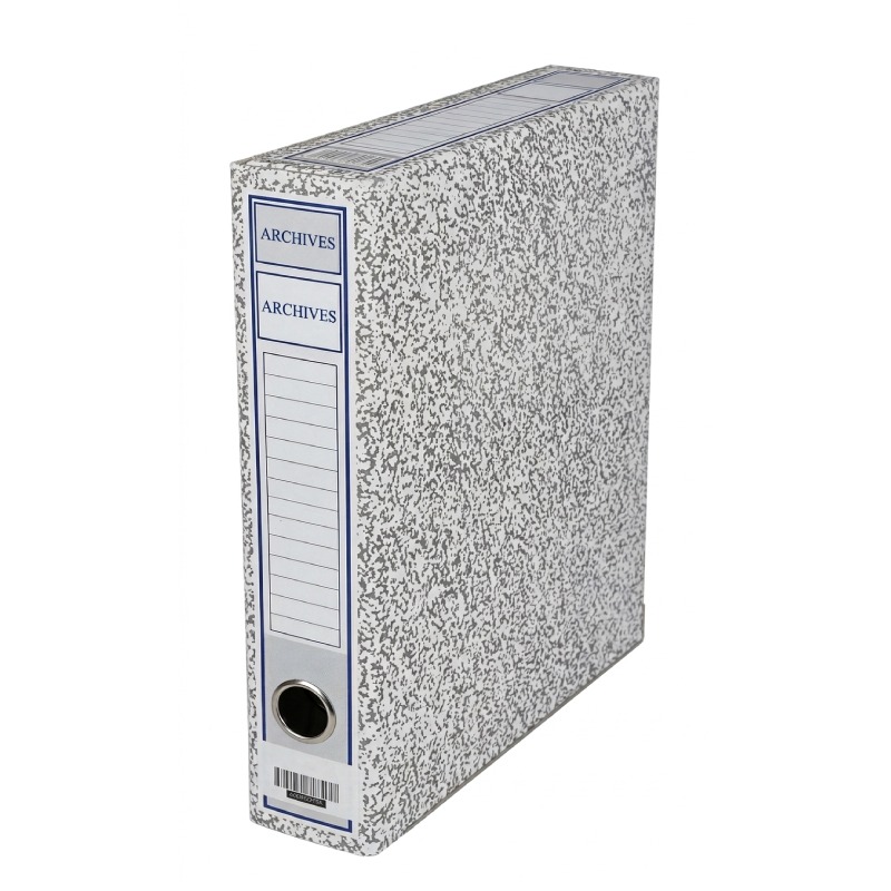 Boite d'archives OfficePlast ArchiDoc Marbrées Dos 50mm - Gris - Image 4