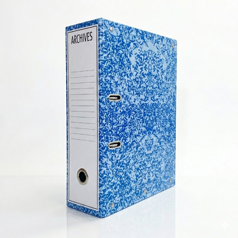 Boite d'archives RIBAT A 2 Bouton Z 15 - Bleu  - Image 2