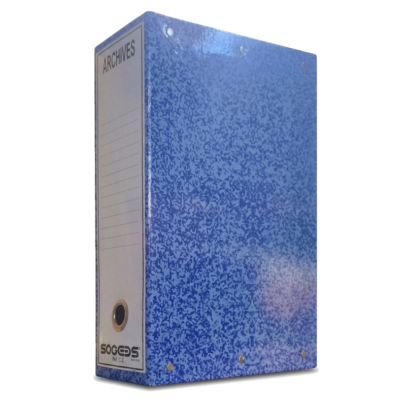 Boite d'archives RIBAT A 2 Bouton Z 15 - Bleu 