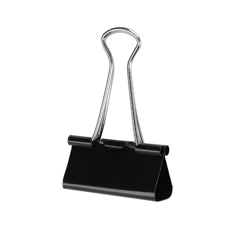 Boîte De 24 Pinces Binder Clips 41 mm - Noir 