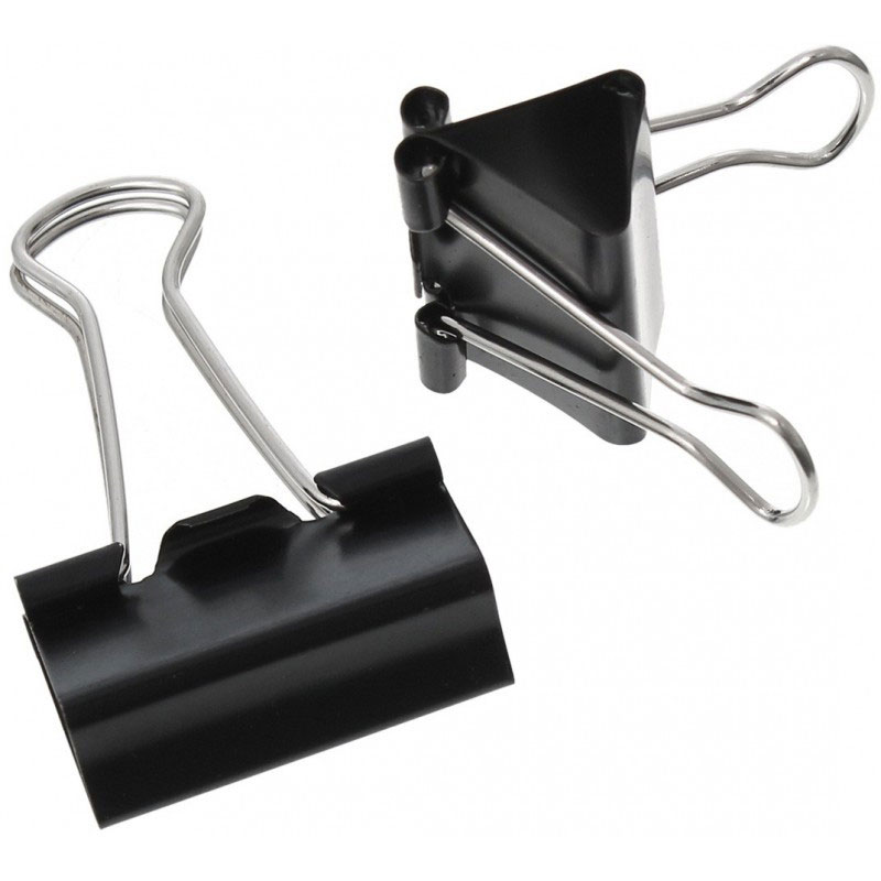 Boîte de 12 Pinces Binder Clips 51mm  - Image 2