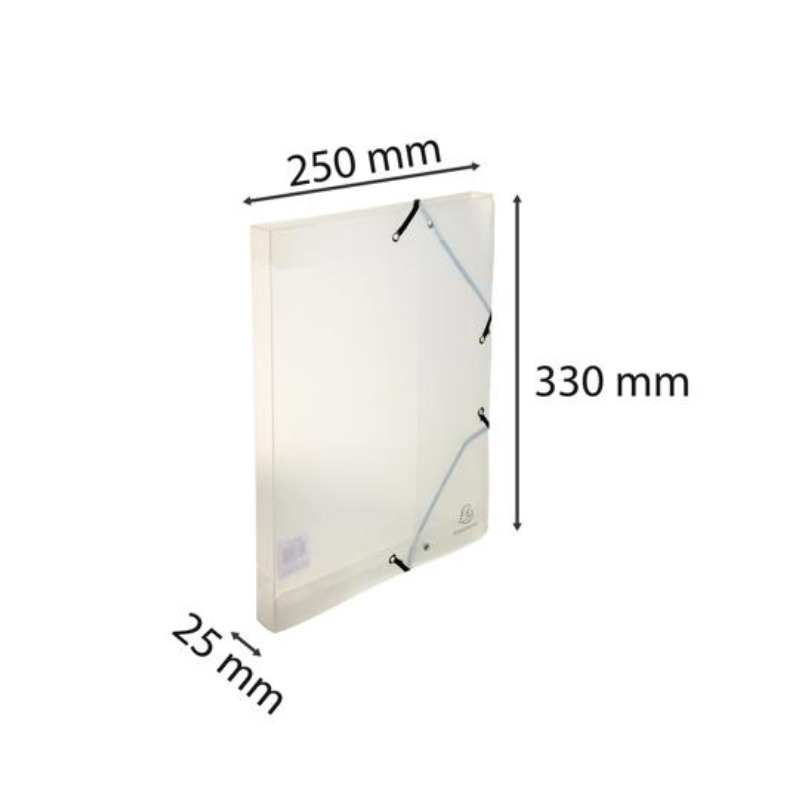 Boîte De Classement EXACOMPTA Dos 25 mm A Élastiques - Blanc - Image 4