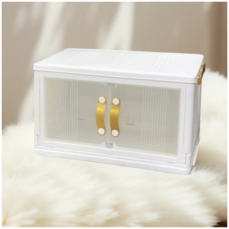 Boîte De Rangement SOFPINCE Pliable en Plastique - Blanc - Image 2