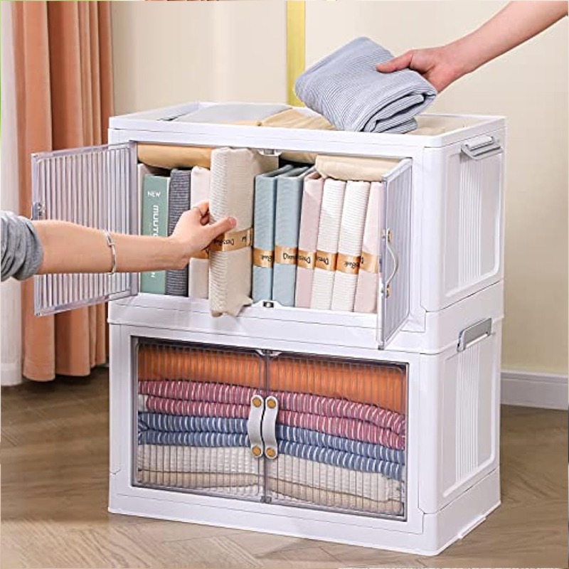 Boîte De Rangement SOFPINCE Pliable en Plastique - Blanc - Image 5