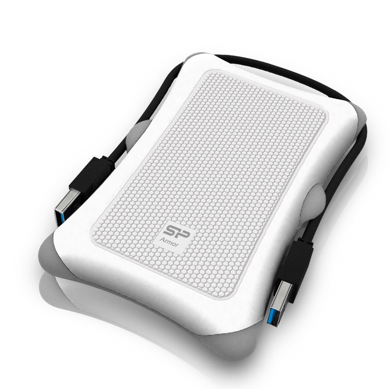 Boitier Anti Choc SILICON POWER A30 SATA 2.5" USB 3.0 - Blanc - Image 2