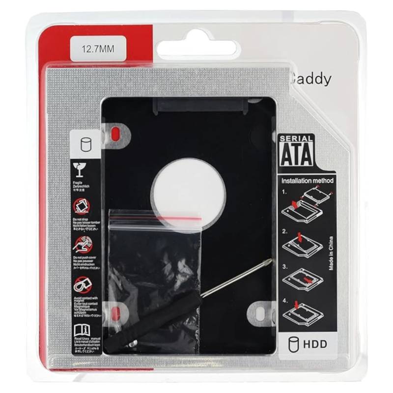 Boitier Disque Dur 2.5" Pour Pc Portable Slim 12.7 mm - Noir  - Image 3