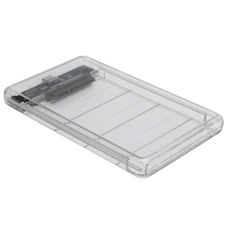 Boitier Disque Dur Externe 2.5'' HDD USB 3.0 - Transparent - Image 2