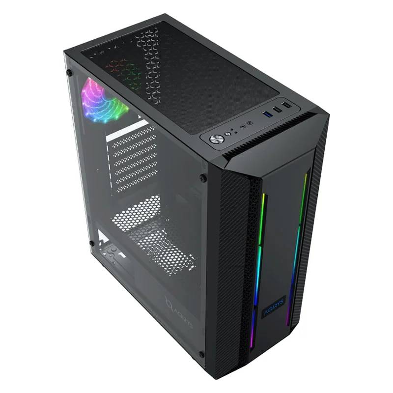 Boitier Gamer AQIRYS MIZAR Moyen Tour - Noir - Image 3